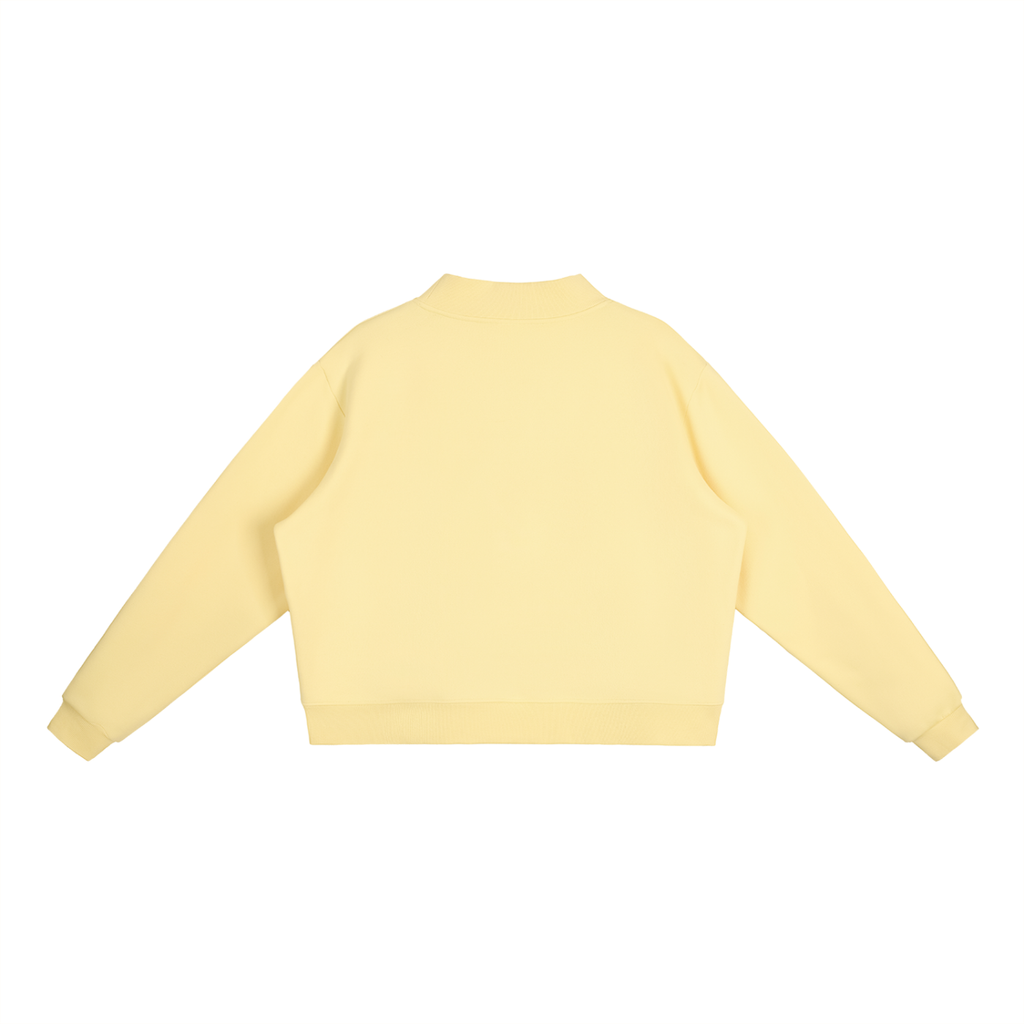 Self-Love Women's Essential Fleece Mock-Neck Crew Sweatshirt