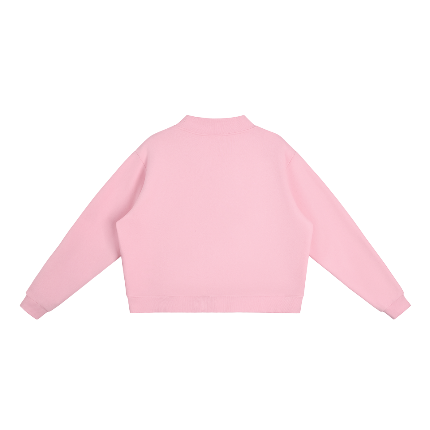 Self-Love Women's Essential Fleece Mock-Neck Crew Sweatshirt