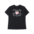 I Carry My Mom in My Heart Essential Standard Shoulder T-Shirt