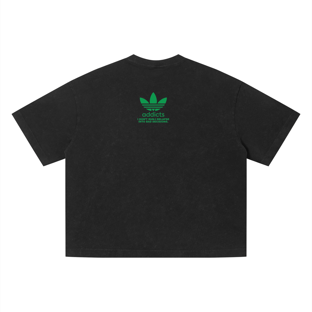 addicts Unisex Vintage Wash Boxy T-Shirt