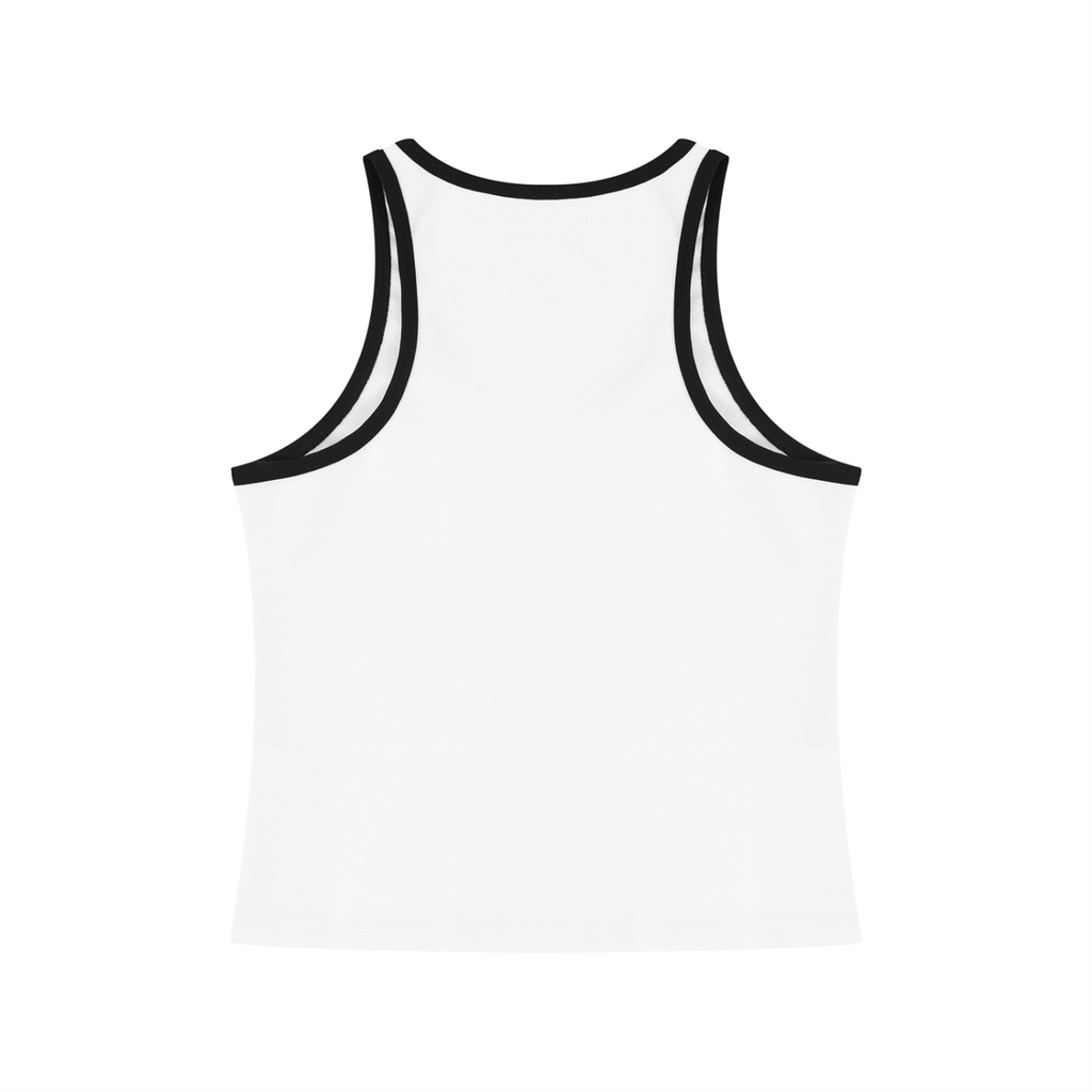 I'm Not Ignoring You I'm Just Overwhelmed and Dramatic Women's Color Block Cropped Tank Top