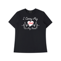 I Carry My Dad in My Heart Essential Standard Shoulder T-Shirt