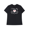 I Carry My Husband in My Heart Essential Standard Shoulder T-Shirt