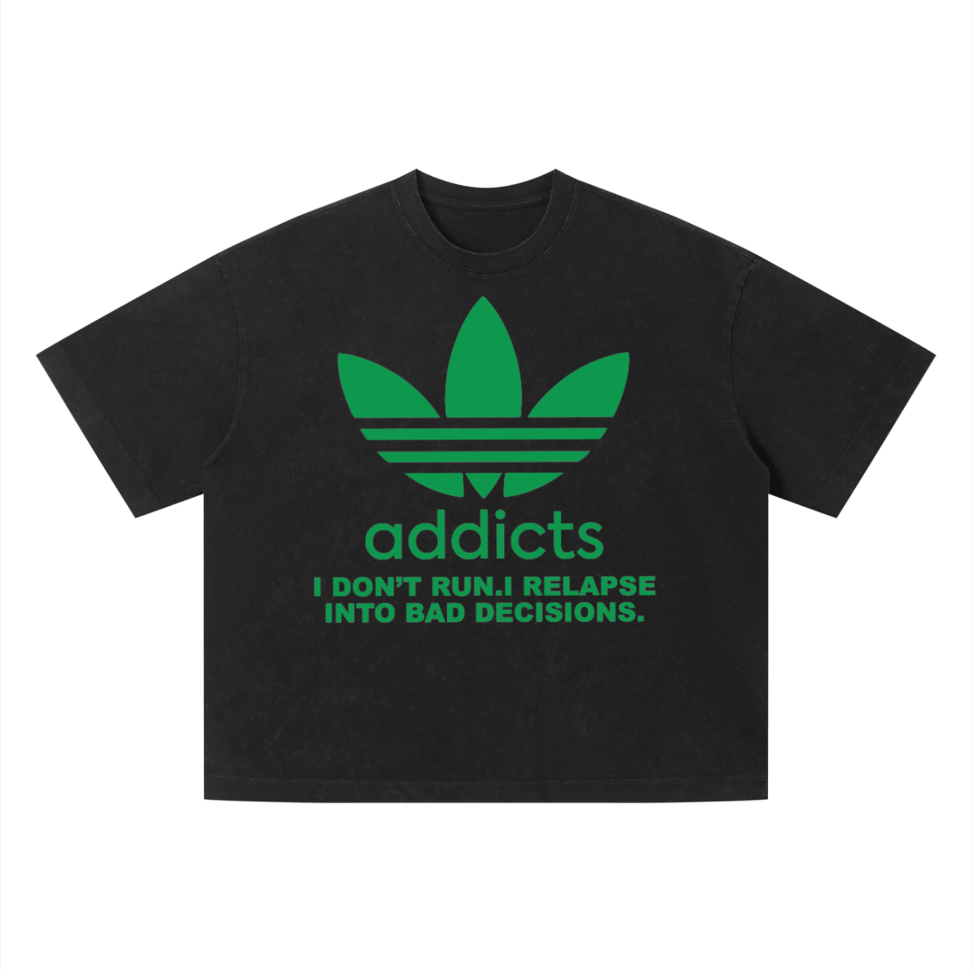 addicts Unisex Vintage Wash Boxy T-Shirt