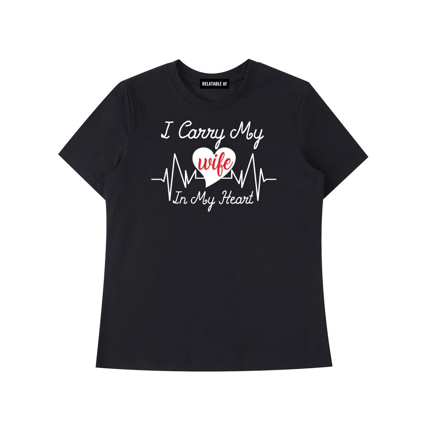I Carry My Wife in My Heart Essential Standard Shoulder T-Shirt