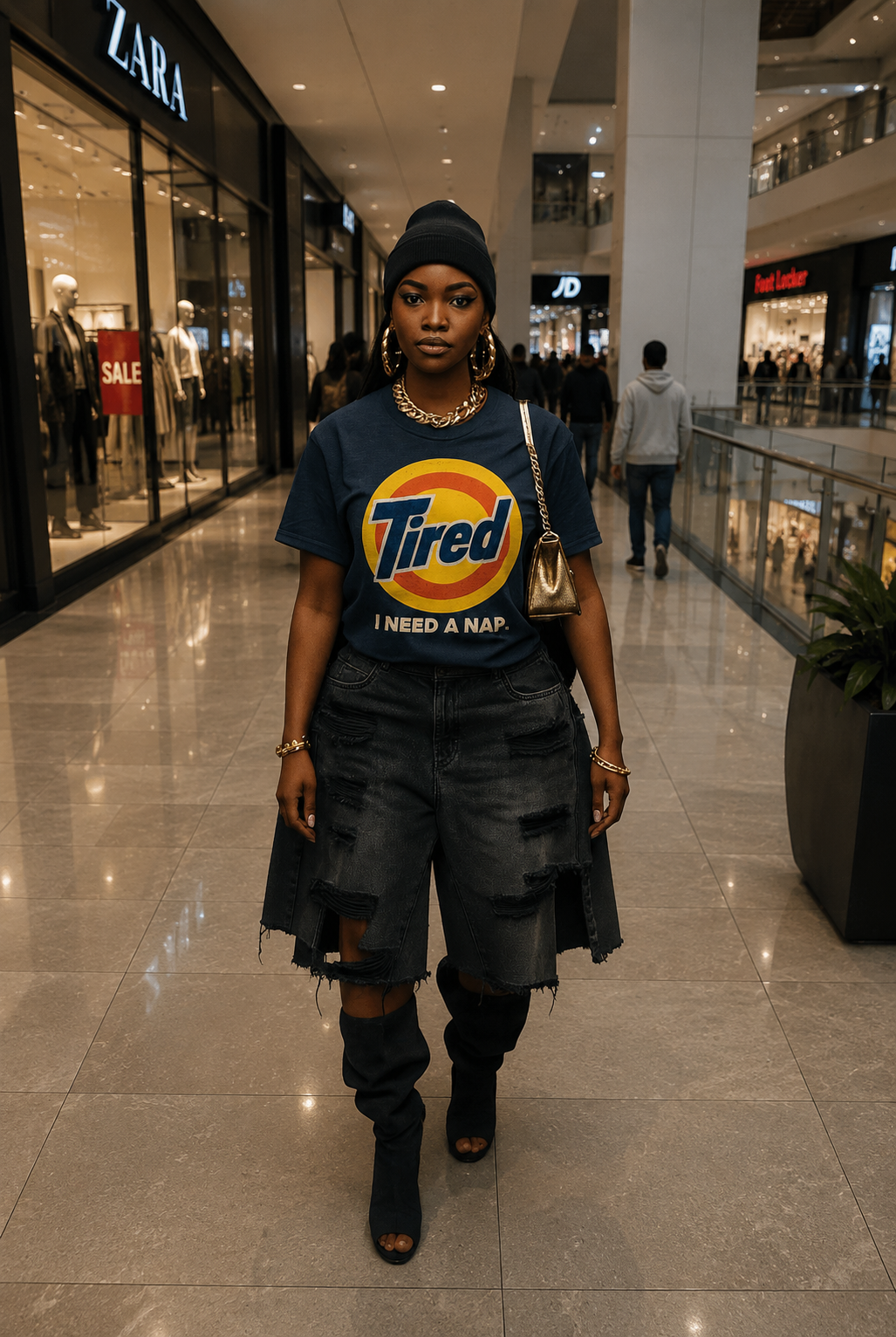 Tired Unisex Classic Crew Neck T-shirt