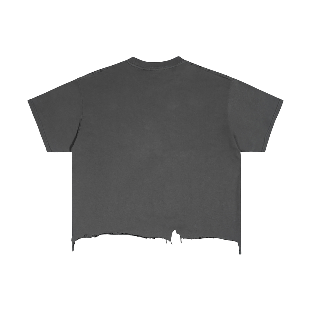 The Most Dangerous Place You Can be Is In Your Feelings Unisex Vintage Wash Boxy Distressed Hem T-Shirt