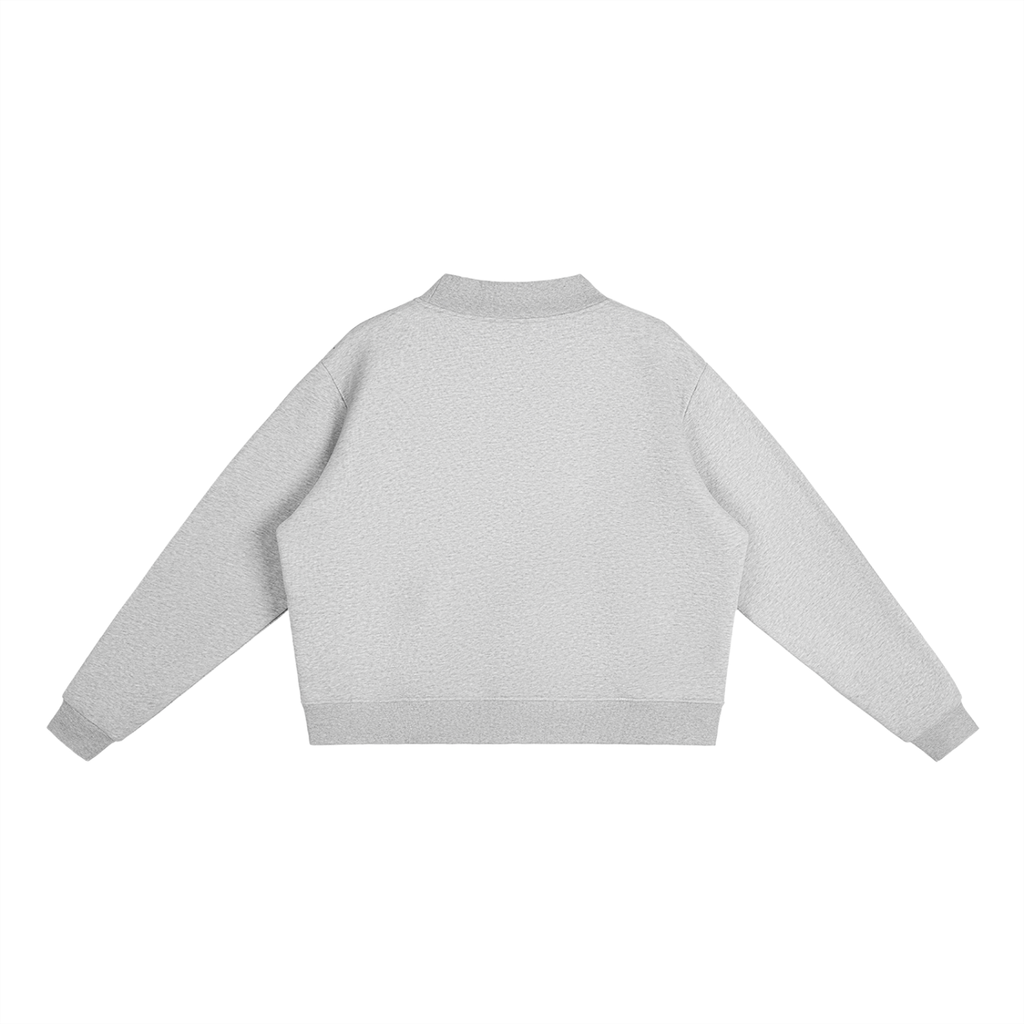 Self-Love Women's Essential Fleece Mock-Neck Crew Sweatshirt