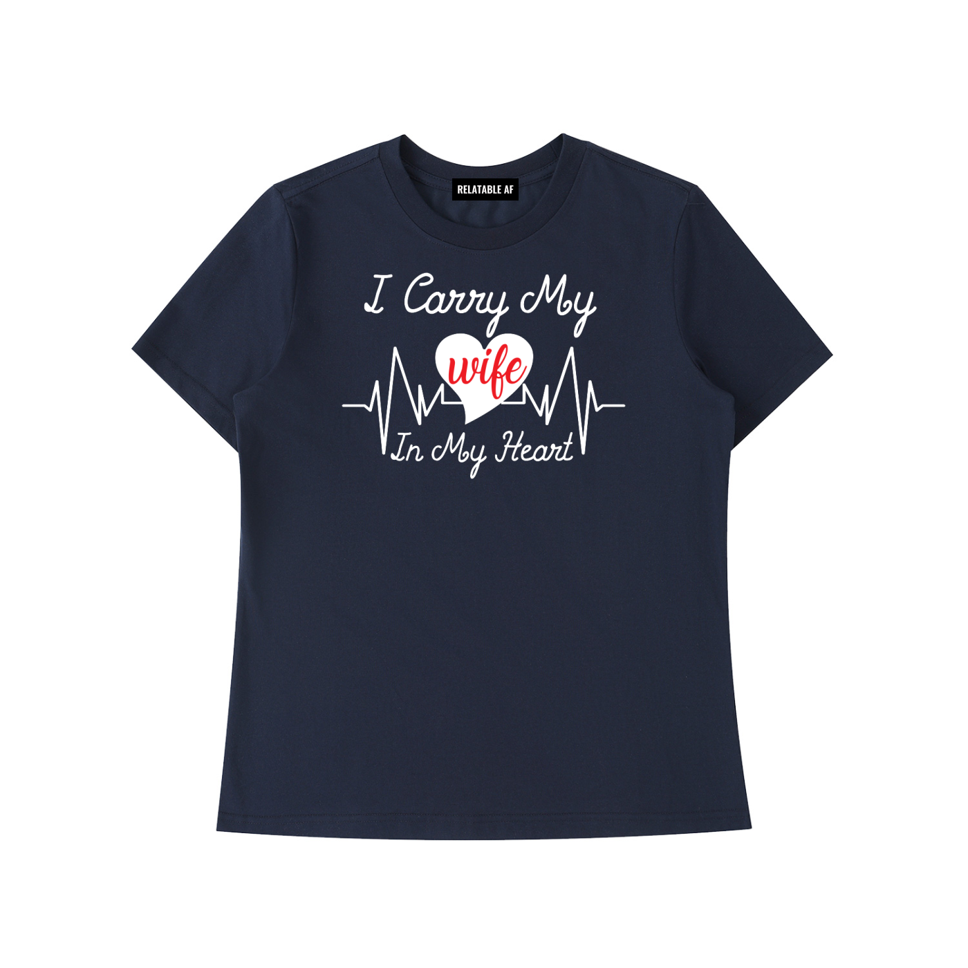 I Carry My Wife in My Heart Essential Standard Shoulder T-Shirt