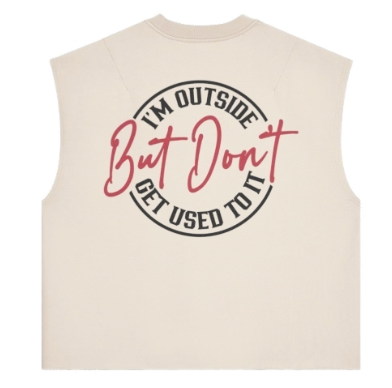 I'm Outside But Don't Get Use To it Unisex Boxy Tank Top