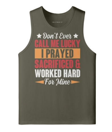Don't Ever Call Me Lucky Unisex Longline Loose Tank