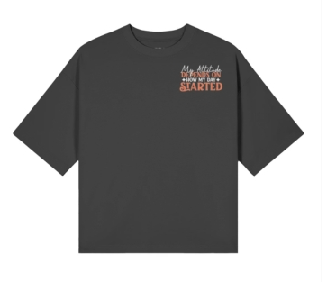 My Attitude Depends on How My Day Started Unisex Classic Boxy T-shirt